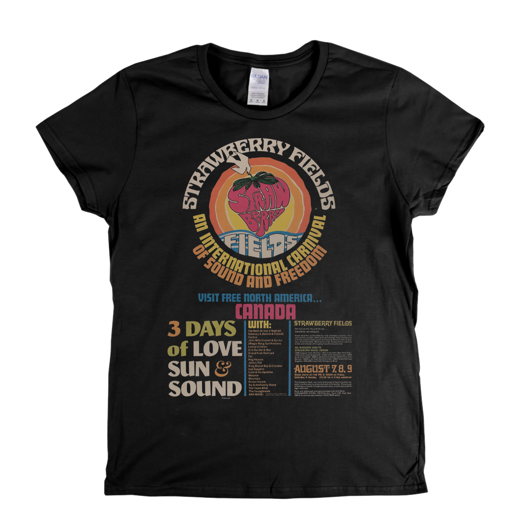 Strawberry Fields Festival Womens T-Shirt