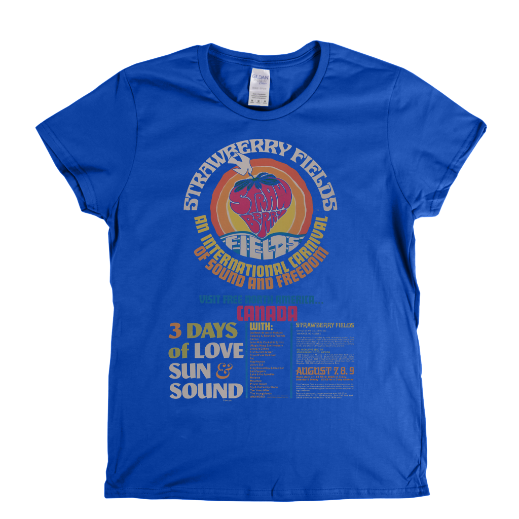 Strawberry Fields Festival Womens T-Shirt