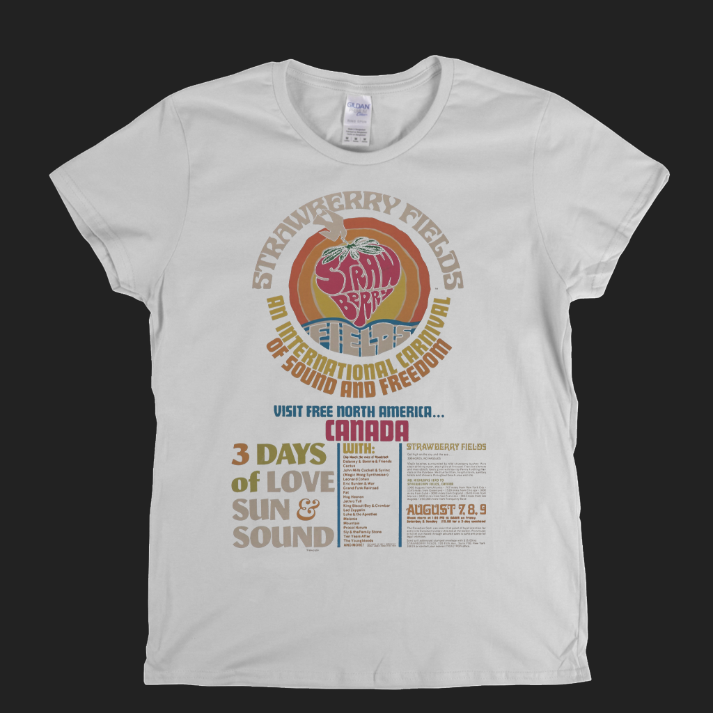 Strawberry Fields Festival Womens T-Shirt