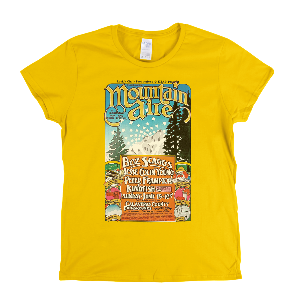 Mountain Aire 1975 Poster Womens T-Shirt