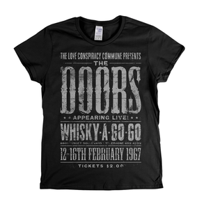 The Doors Whisky A Go Go Poster Womens T-Shirt
