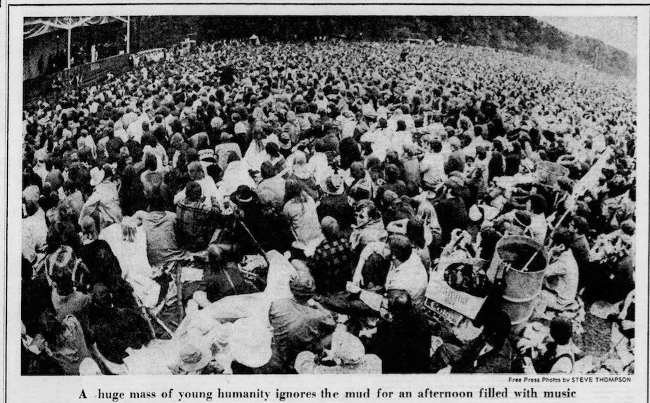 The Open Air Celebration - Michigan State University 1970