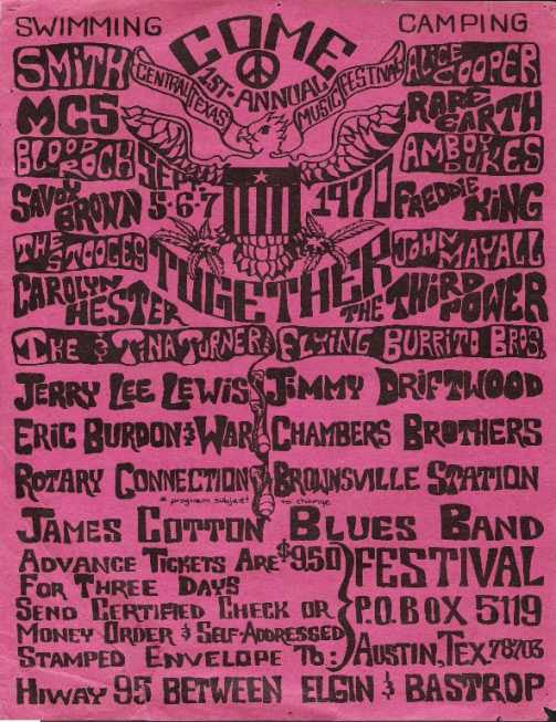 Central Texas Music Festival 1970