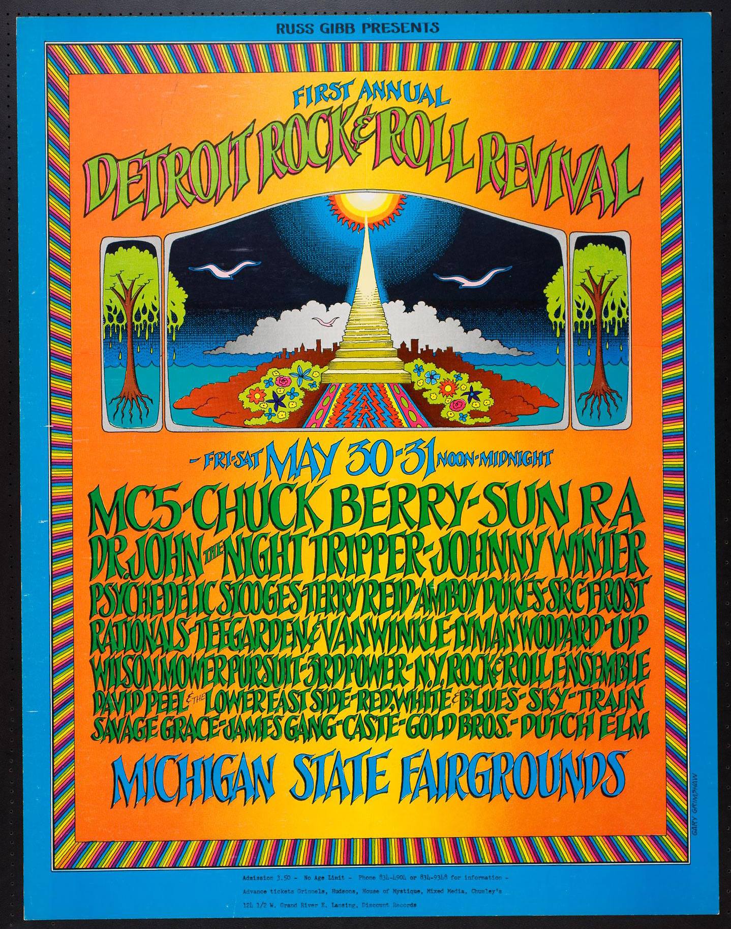 The First Annual Detroit Rock & Roll Revival, Detroit, Michigan State Fairgrounds May 30-31, 1969