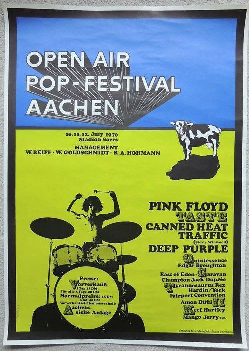 Aachen Open Air Pop Festival, Germany 10–12 July 1970