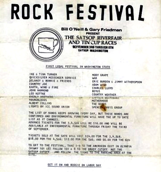 Counterculture History; The Satsop River Fair Washington 1971