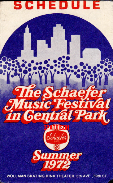 Schaefer Music Festival - Central Park, New York 1967-76