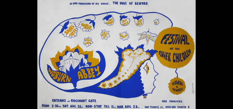 Counterculture History; Festival of the Flower Children, Woburn Abbey 1967