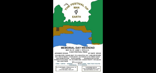 Counterculture History: Festival Of Man And Earth - Denham Springs Louisiana 1970