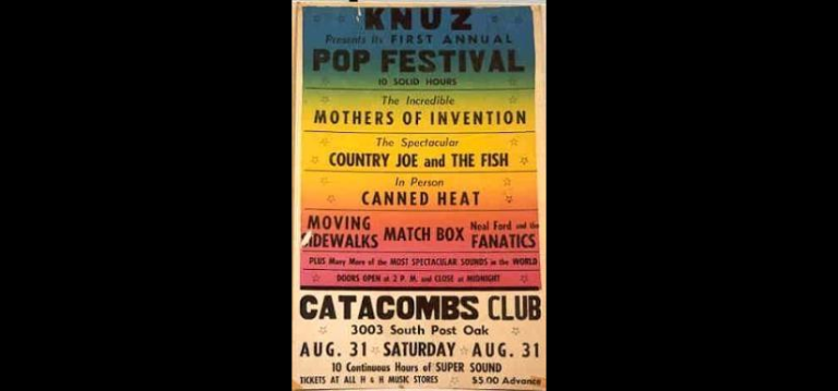 Counterculture History: Catacombs Pop Festival 1968, Houston, Texas