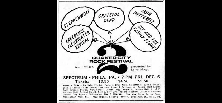 Counterculture History: 2nd Quaker City Rock Festival, Philadelphia 1968
