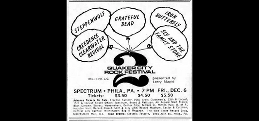 Counterculture History: 2nd Quaker City Rock Festival, Philadelphia 1968