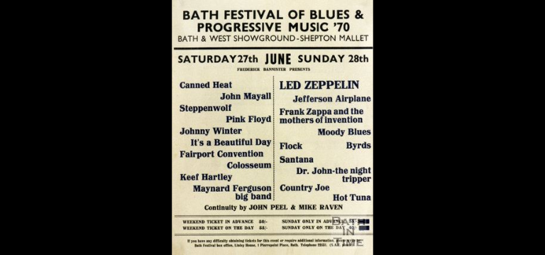 Counterculture history: Bath Festival Of Blues And Progressive Music 1970