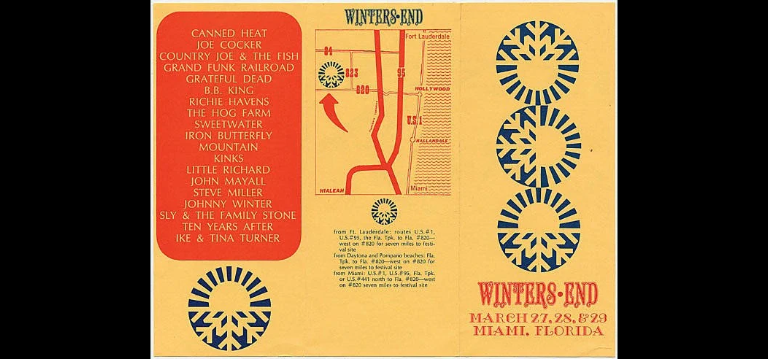 WINTERS END POP FESTIVAL - FLORIDA MARCH 27 -29, 1970