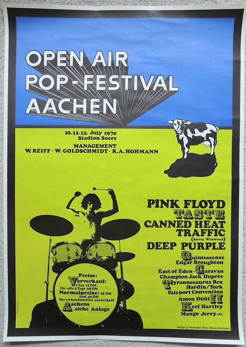 Aachen Open Air Pop Festival, West Germany, July 1970
