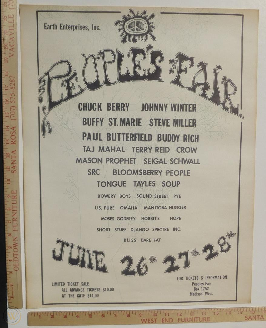 The Iola People's Fair - Wisconsin June 1970
