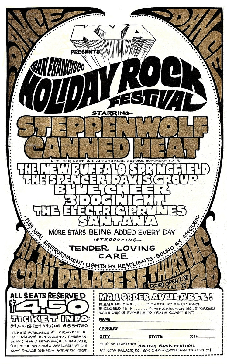 San Francisco Holiday Rock Festival 1968