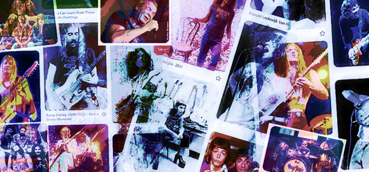 Immersed in rock music...