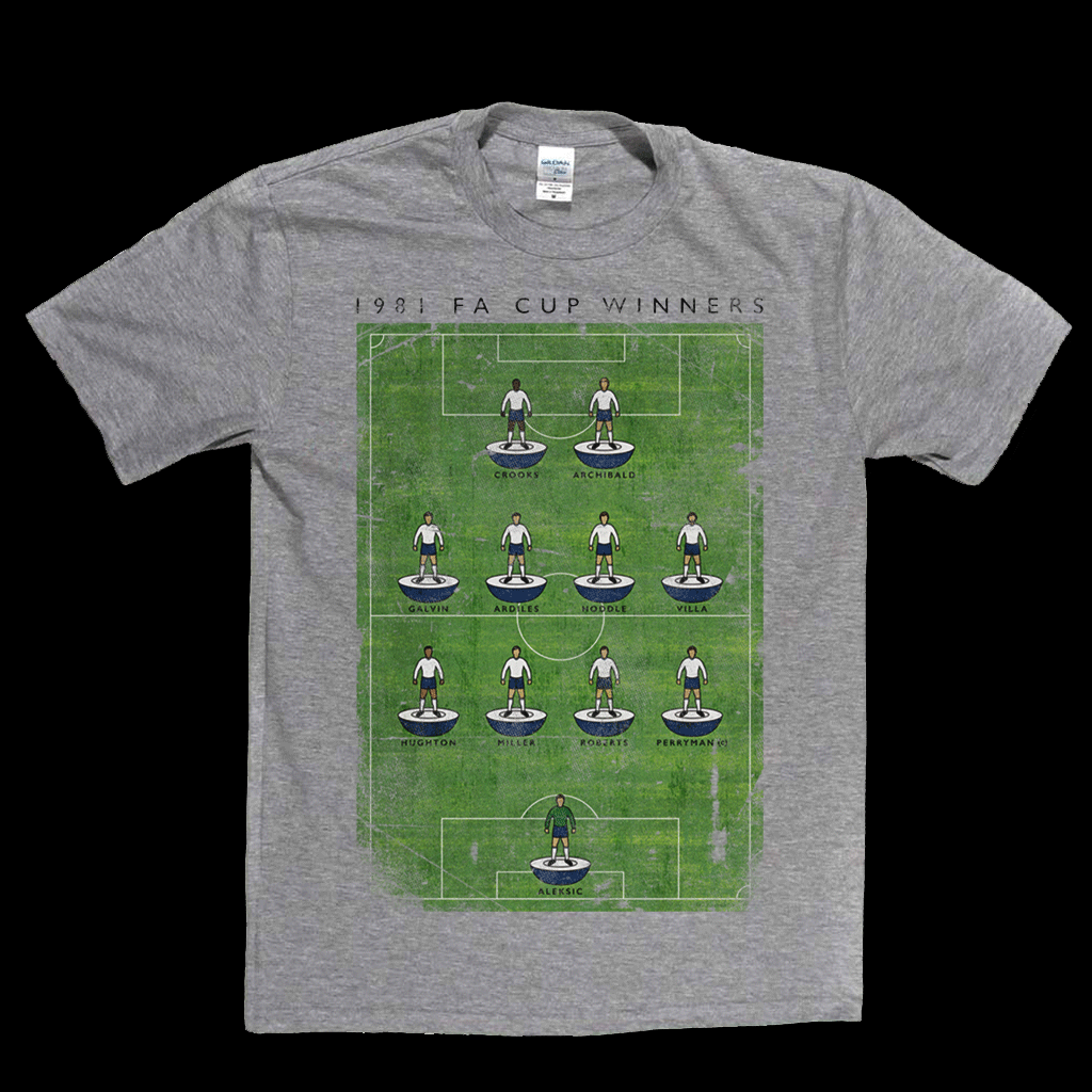 Spurs 1981 FA Cup Poster Regular T-Shirt