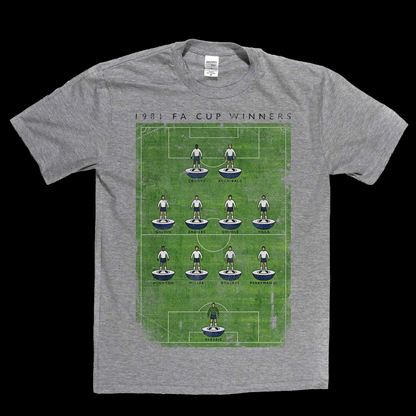 Spurs 1981 FA Cup Poster Regular T-Shirt