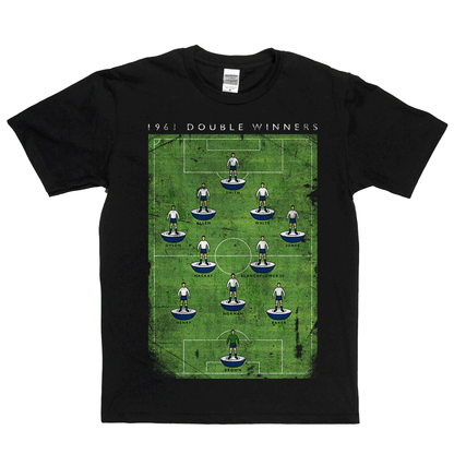 Spurs 1961 Double Winners Poster Regular T-Shirt