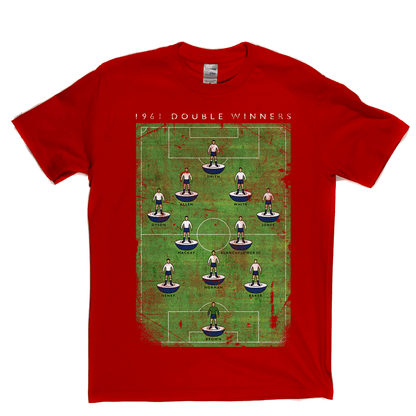 Spurs 1961 Double Winners Poster Regular T-Shirt