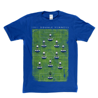 Spurs 1961 Double Winners Poster Regular T-Shirt