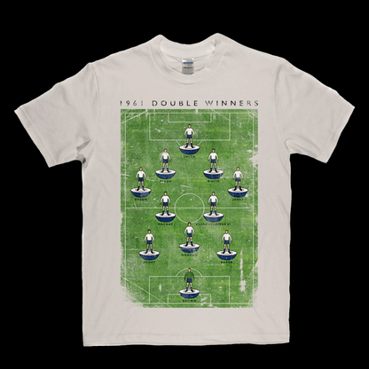 Spurs 1961 Double Winners Poster Regular T-Shirt