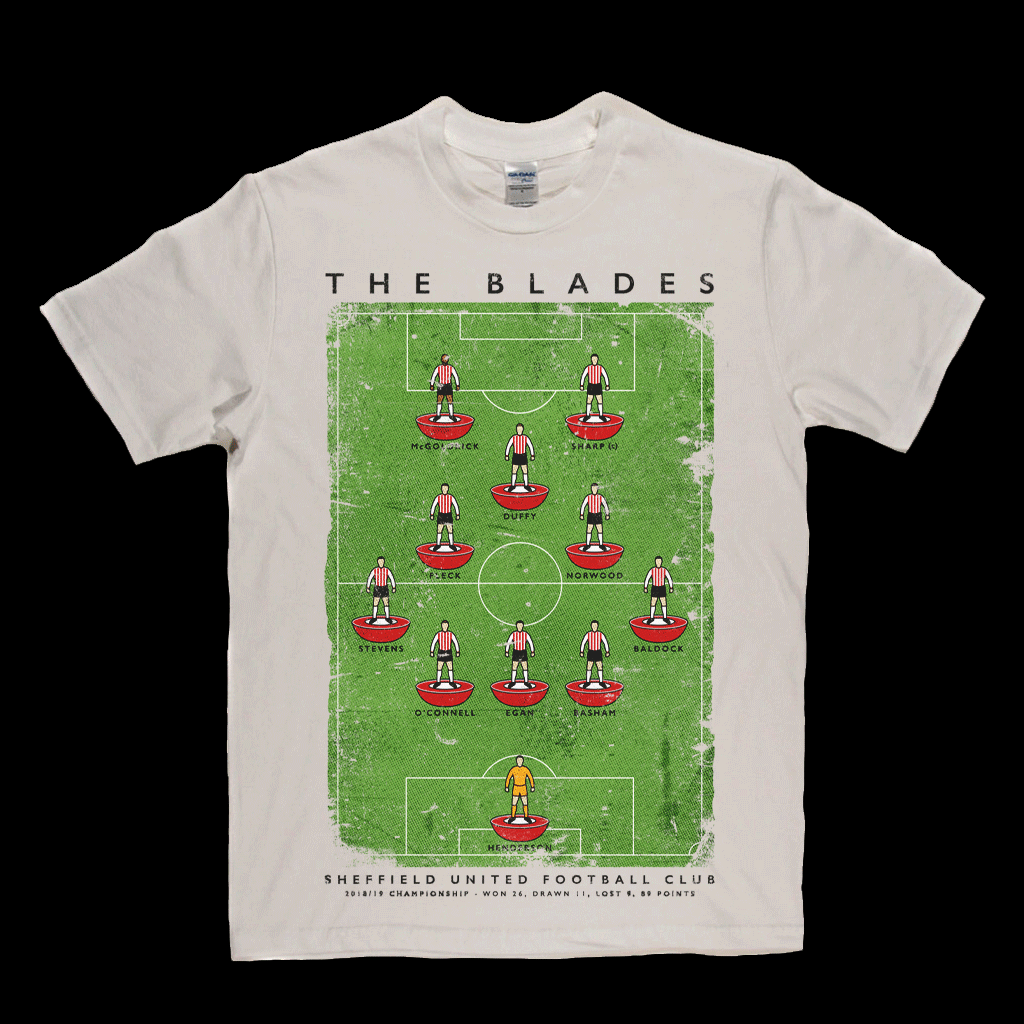 Sheffield United Championship Runners Up 2019 Poster Regular T-Shirt