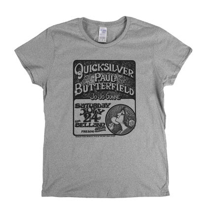 Quicksilver Paul Butterfield Poster Womens T-Shirt