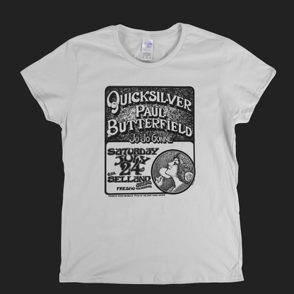 Quicksilver Paul Butterfield Poster Womens T-Shirt