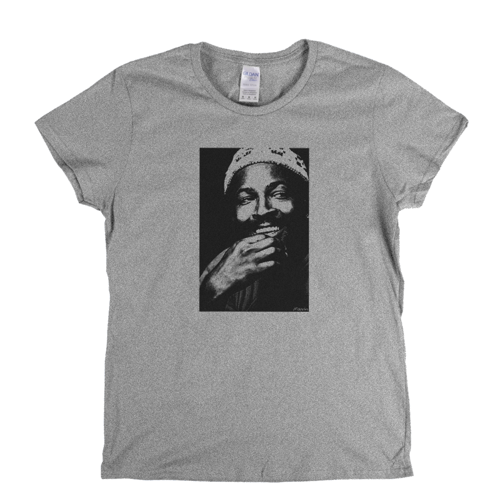 Marvin Gaye Portrait Womens T-Shirt