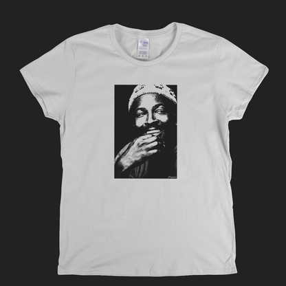 Marvin Gaye Portrait Womens T-Shirt