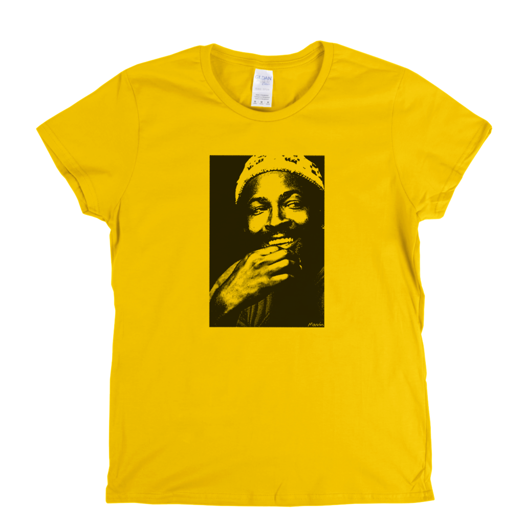 Marvin Gaye Portrait Womens T-Shirt