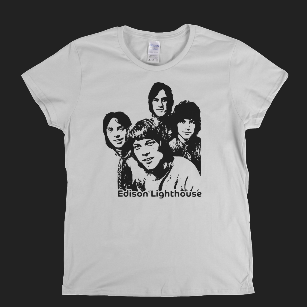 Portrait Of Edison Lighthouse Womens T-Shirt