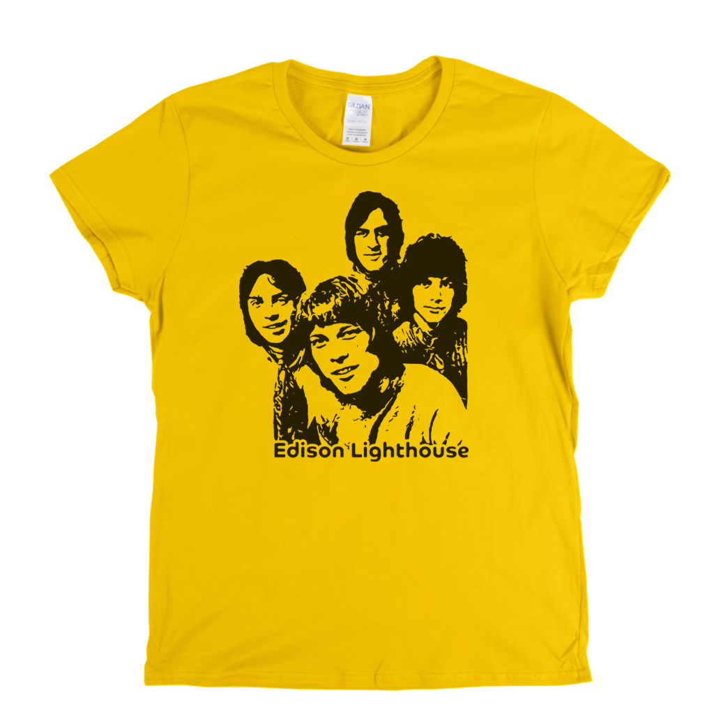 Portrait Of Edison Lighthouse Womens T-Shirt