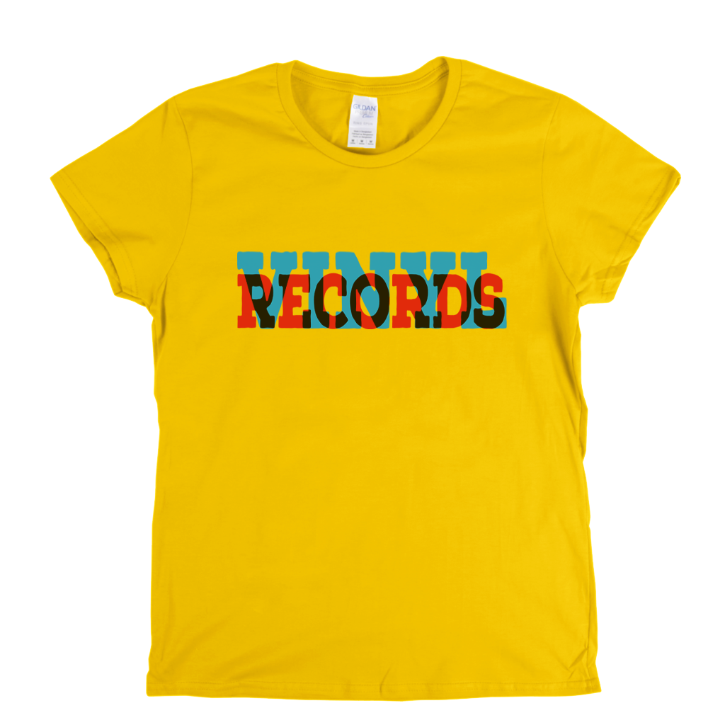 Vinyl Records Banner Womens T-Shirt