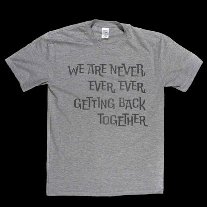 We Are Never Getting Back Together T-Shirt