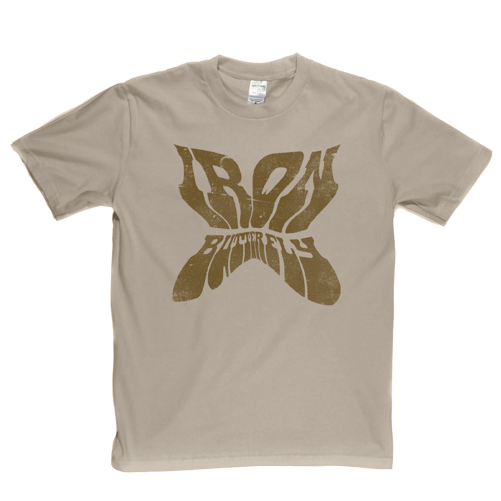 Iron Butterfly Shaped Text T-Shirt