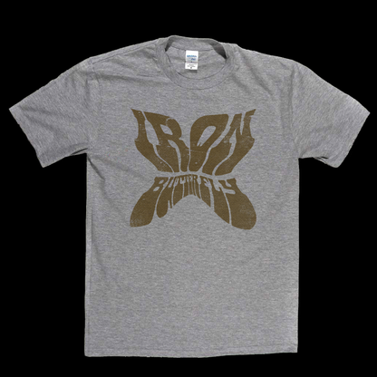 Iron Butterfly Shaped Text T-Shirt