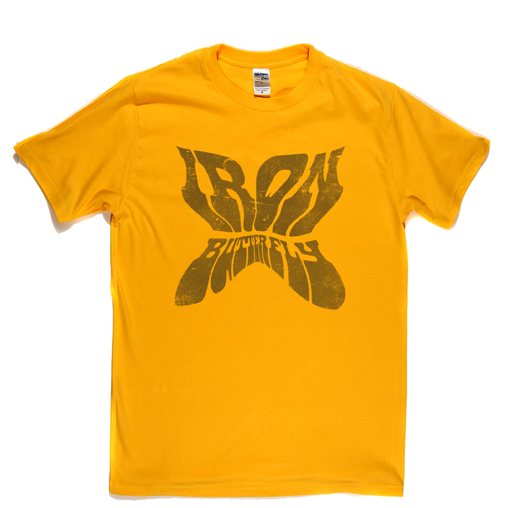 Iron Butterfly Shaped Text T-Shirt