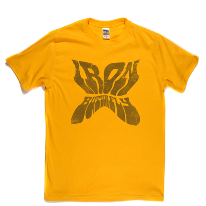 Iron Butterfly Shaped Text T-Shirt