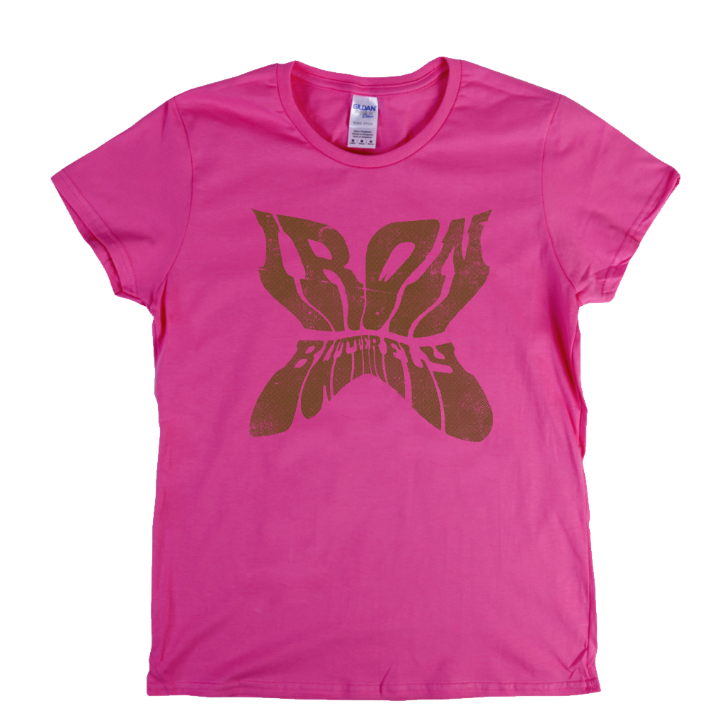 Iron Butterfly Shaped Text Womens T-Shirt