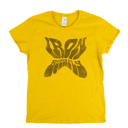 Iron Butterfly Shaped Text Womens T-Shirt