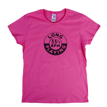 Long Playing 33 Badge Womens T-Shirt