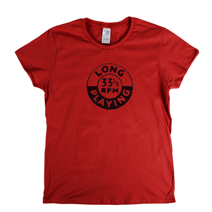 Long Playing 33 Badge Womens T-Shirt