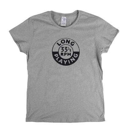 Long Playing 33 Badge Womens T-Shirt