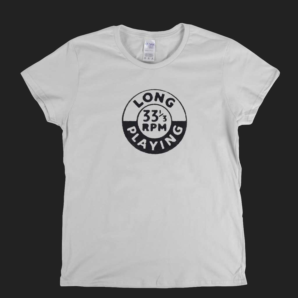 Long Playing 33 Badge Womens T-Shirt