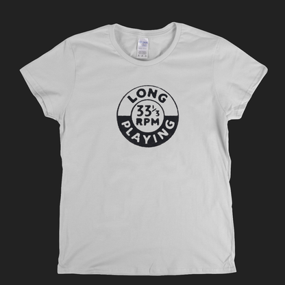 Long Playing 33 Badge Womens T-Shirt
