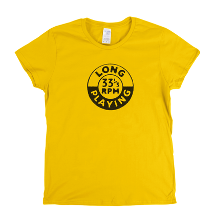 Long Playing 33 Badge Womens T-Shirt